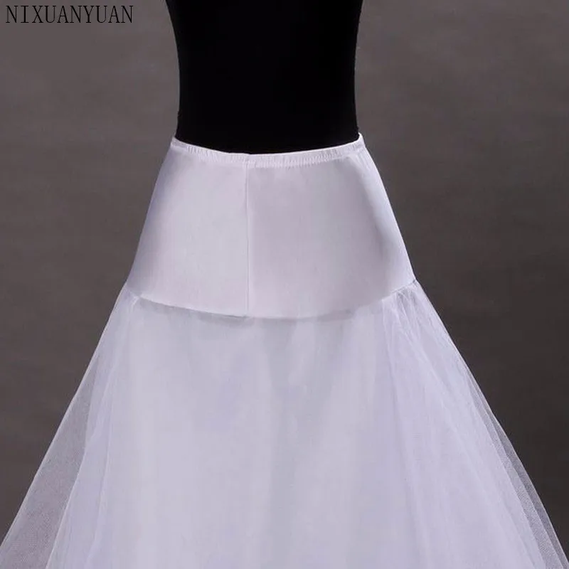 Braut Slips Hochzeit Unterrock Weiß Unterkleid Falda Brautpetticoat Lange Krinoline Sottoveste EINE Linie Petticoat Schicht