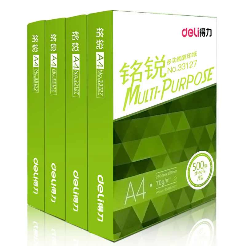 DELI-papel de copia A4 para escuela y oficina, papel de copia e impresora A4, suministros de oficina para copiar e imprimir, 2500 hojas