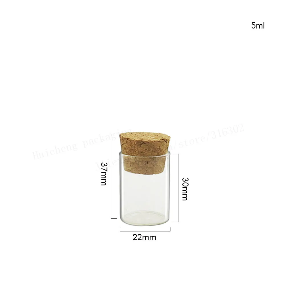 50 x 4 ml, 5 ml, 7 ml, 18 ml, 22 ml Glasröhre mit Korken, kleine Röhre, Glasflasche, Korken-Fläschchen für Schmuck, Perlen-Display