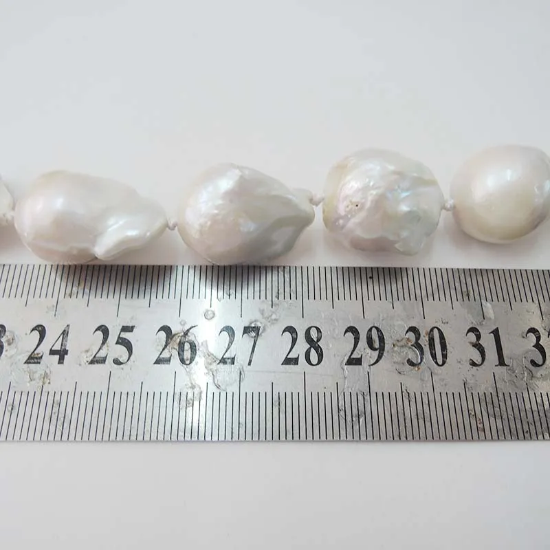 100% NATURE FRESHWATER Baroque PEARL long NECKLACE-big pearls,baroque shape pearl -13 mm-16 mm  length 15-25 mm