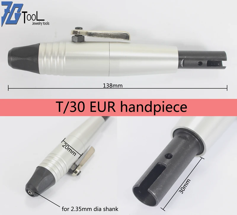 Rotary Quick Change Handpiece Flex Shaft 2.35mm Shank Tool For Foredom T30 Knife Holder Hand Piece