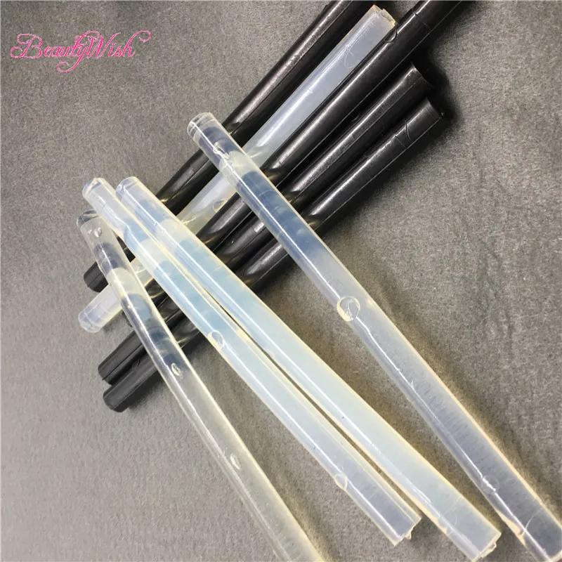 2Pcs Italian Keratin Glue Stick Black Salon Keratin Glue Sticks For Rebonding Hair Extension Color In  White Color