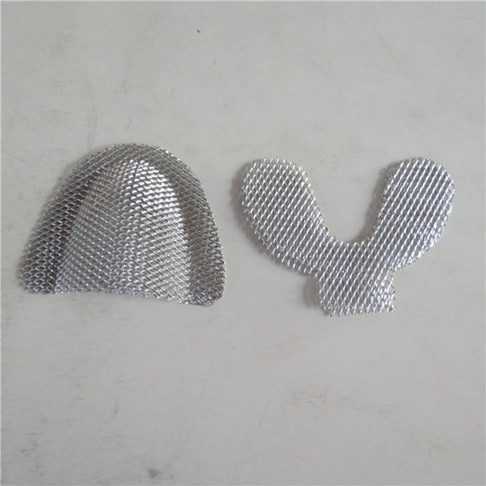 

10Pairs Dental Lab Denture materials Silver Reinforcement Mesh metal reinforced net
