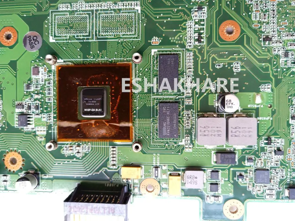 Imagem -03 - Eshakhare K73sd Motherboard Gt520m 1gb para Asus K73sv K73sj K73sm X73s K73sd A73s Laptop Motherboard Mainboard 100 ok