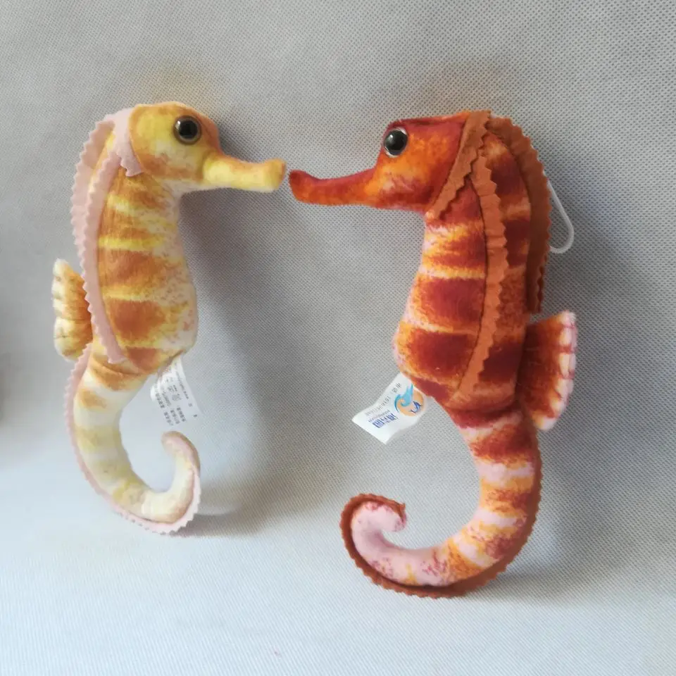 Echt leben spielzeug sea horse plüsch spielzeug über 23cm schöne cartoon seepferdchen spielzeug, weiche puppe baby spielzeug geburtstag geschenk h0882