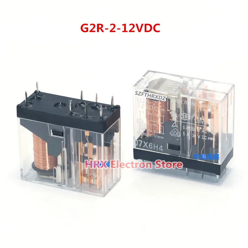 10PCS/LOT Relay G2R-2-5VDC G2R-2-12VDC G2R-2-24VDC 5A 8PIN New Original