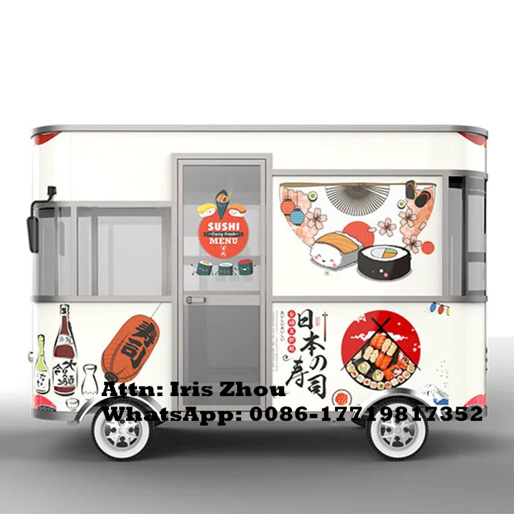 

Approval Factory Pri Outdoor Electric Ice Cream Food Cart For Sale