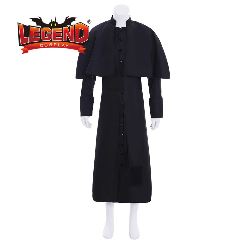 Roman Soutane Cassock suit outfit Medieval Clergyman Robe Cassock cosplay costume custom made