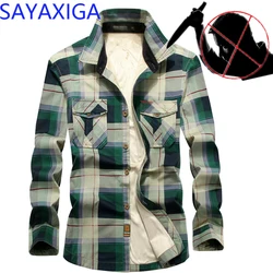 Self Defense Tactical Clothing Anti Cut Knife Cut Resistant Men's Shirt Anti Stab Proof Long Sleeve Plaid Tops Security Clothes