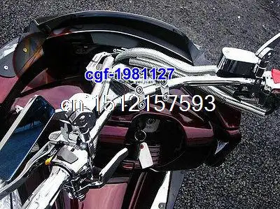 Set Of Chrome PVC Motorcycle Cable Cover For Honda Shadow Steed Magna Rebel