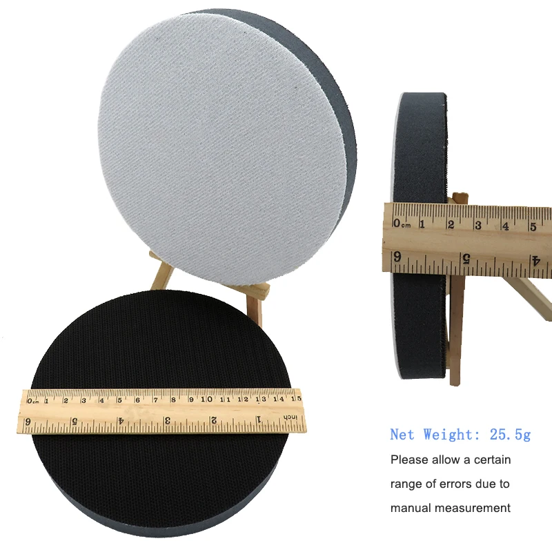 6 Inch 150MM Sponge Soft Cushion Buffer Interface Pad Sander Buffering Pad Hook and Loop Protection Power Tool Parts (Pack of 5)