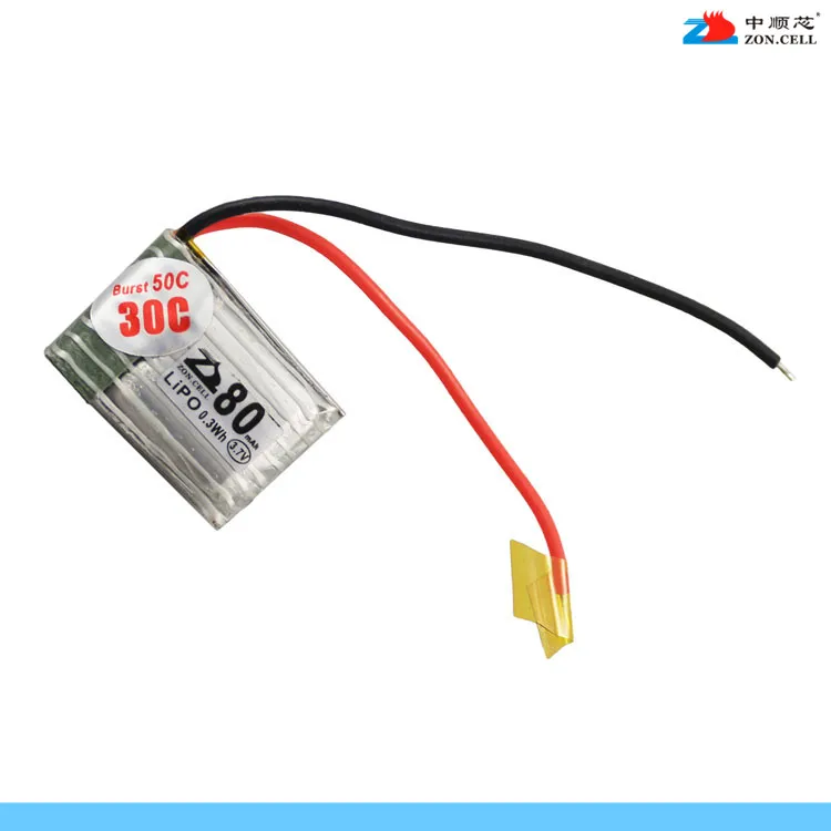 New Hot A In the 80mAh 601419 601520 small UAV toy aircraft 3.7V polymer battery power Rechargeable Li-ion Cell