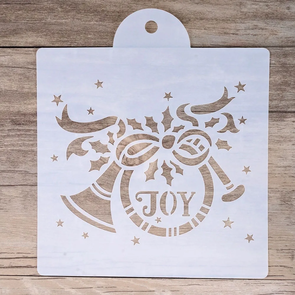 15 cm DIY Craft Layering Jingle Bell Stencil For Wall Painting Scrapbooking Stamping  Album Decorative Embossing Paper Cards