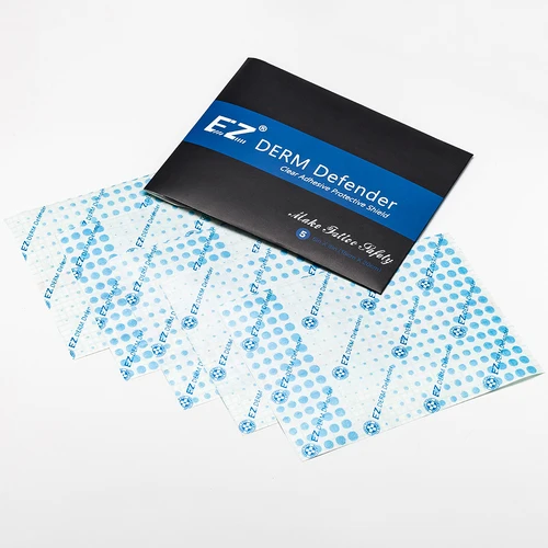 EZ Premium-protector adhesivo transparente para tatuajes, paquete portátil de 5 hojas, película protectora para tatuajes, cuidado posterior