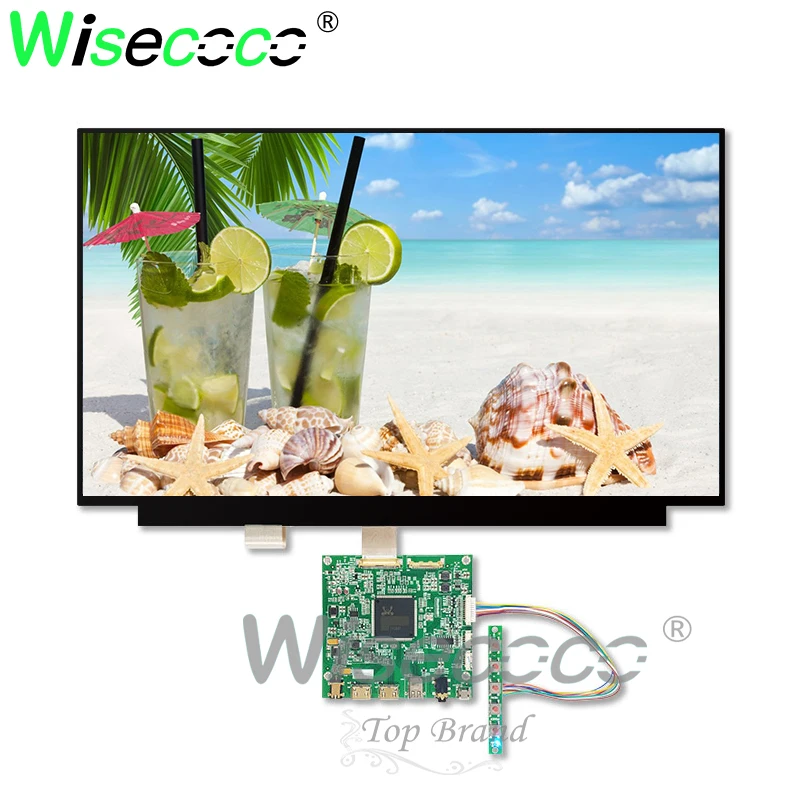 wisecoco 3840*2160 15.6 inch IPS UHD 4K LCD screen dispaly with driver board 60Hz