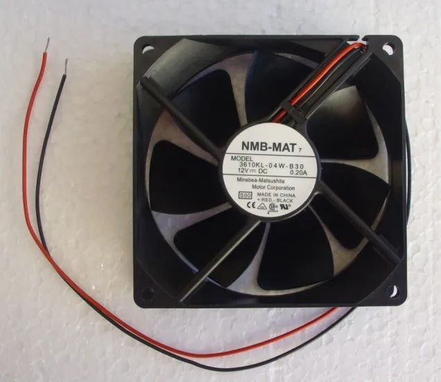 

NEW NMB-MAT Minebea 3610KL-04W-B30 9025 9CM Double Ball bearing cooling fan