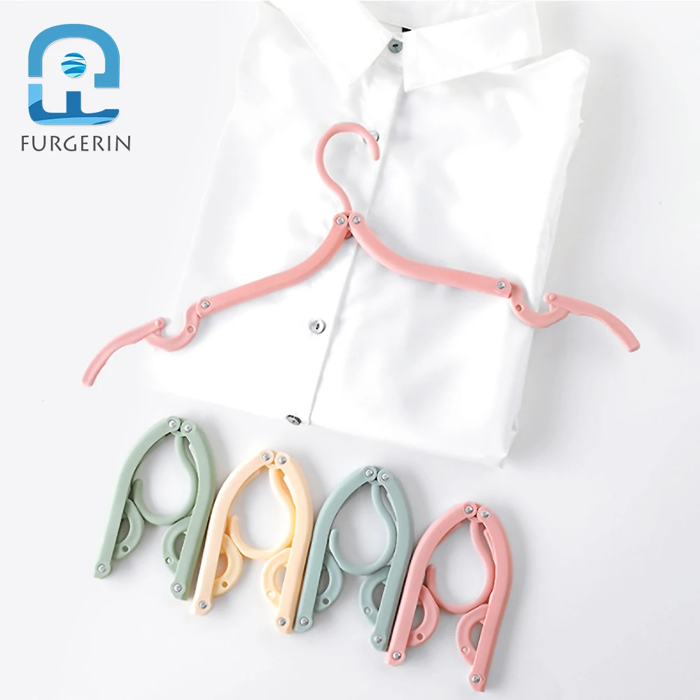 

FURGERIN-Foldable Clothes Hanger, Coat Rack for Kids, Baby Hanger, Drying Rack, Sock Hangers for Travel, 8PCs