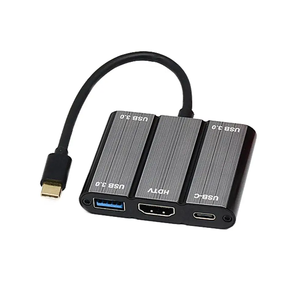 

YMY USB Type C Adapter to 4K HDMI 3USB 3.0 PD Charging USB-C Converter for MacBook Pro Chromebook Huawei Mate10 Samsung S8+