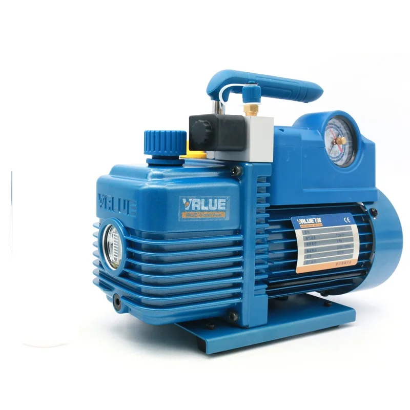 2L Vacuum Pump V-i140SV New Refrigerant  R410A  Air Conditioning Repair Fiber Model 2Pa 250W 7.2m3 / h With Solenoid Valve