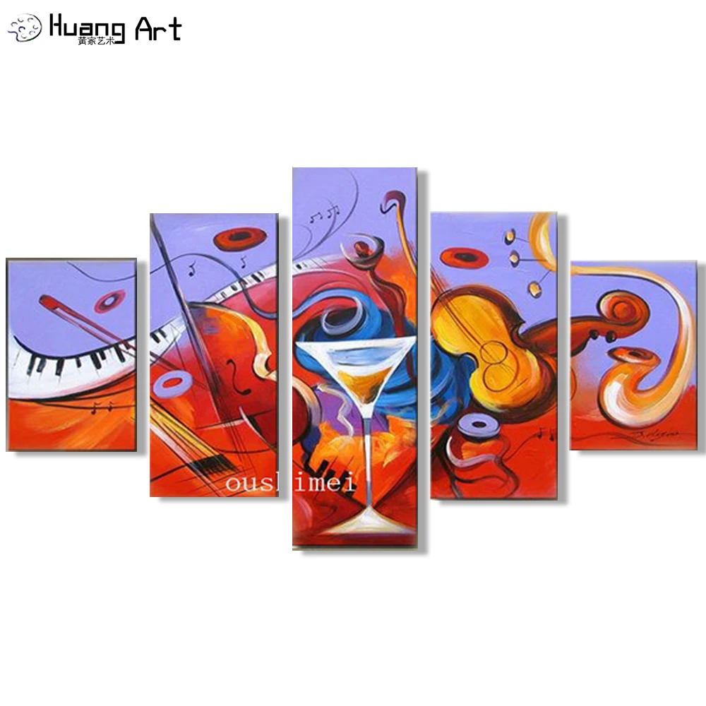 

Hand Painted Abstract Landscape Modern Oil Painting For Living Room Decor Still Life Painting on Canvas Group Of Oil Painting