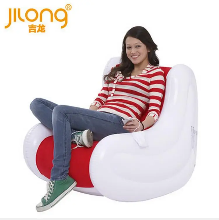 95X65X86CM comfortable inflatable sofa round creative couple back single sofa, music air inflated sofa cushion, air armchair