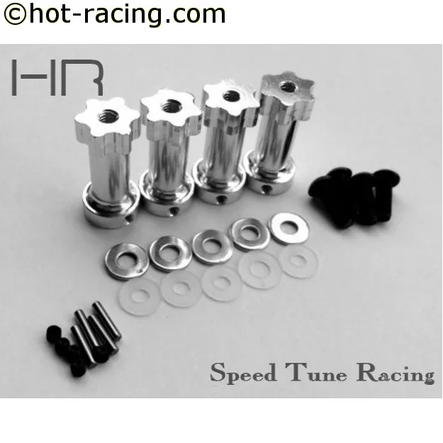 HR 12mm Wheel Hex Extensions 28mm fit 5mm Diameter Axles on Traxxas EP 4WD Slash Stampede Rally