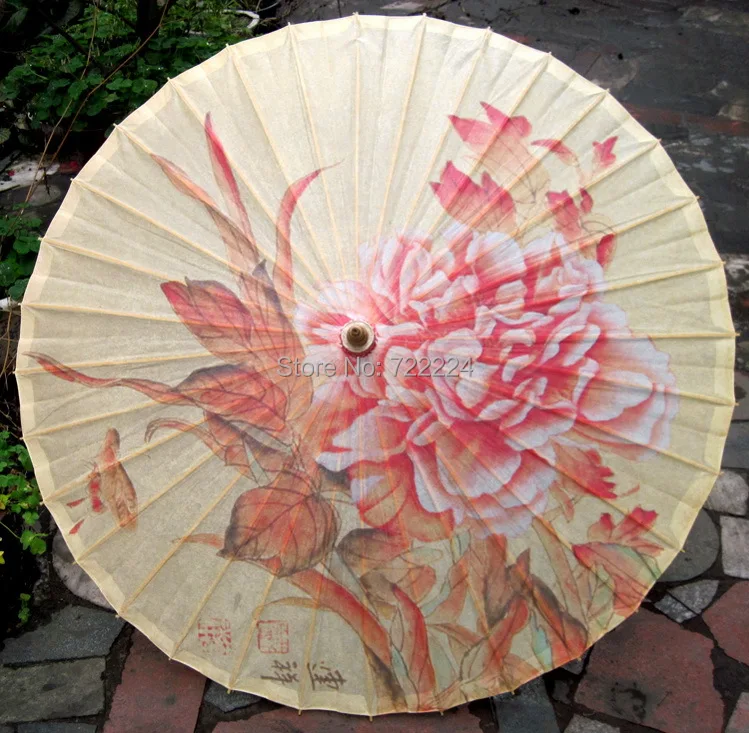 

Free shipping dia 84cm chinese craft pink Blooming Peony oiled paper umbrella waterproof parasol decoration gift umbrella