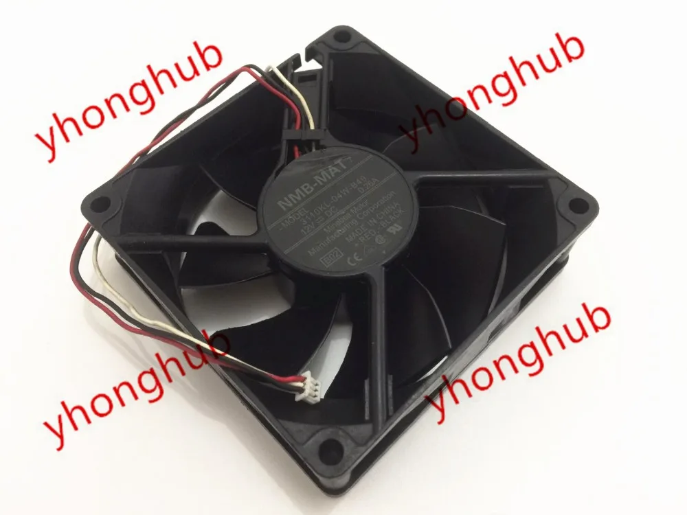 

NMB-MAT 3110KL-04W-B49 B02 B01 DC 12V 0.26A 3-Wire Server Cooling Fan