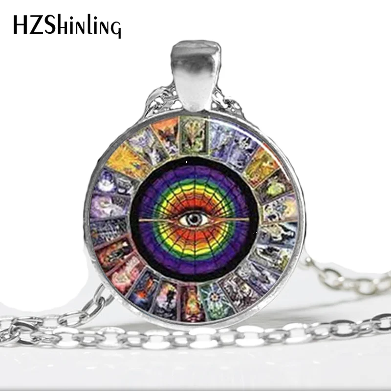 HZ--A305 Tarot Card pendant, Tarot Card Necklace,Glass Photo Cabochon Necklace, Tarot Card Jewelry HZ1