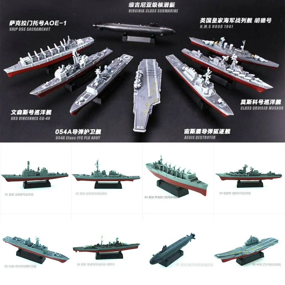 4D Assembly Ship Model Liaoning Battleship Modern Class Battleship Carrier Assembly Model Military Warship Model Toy