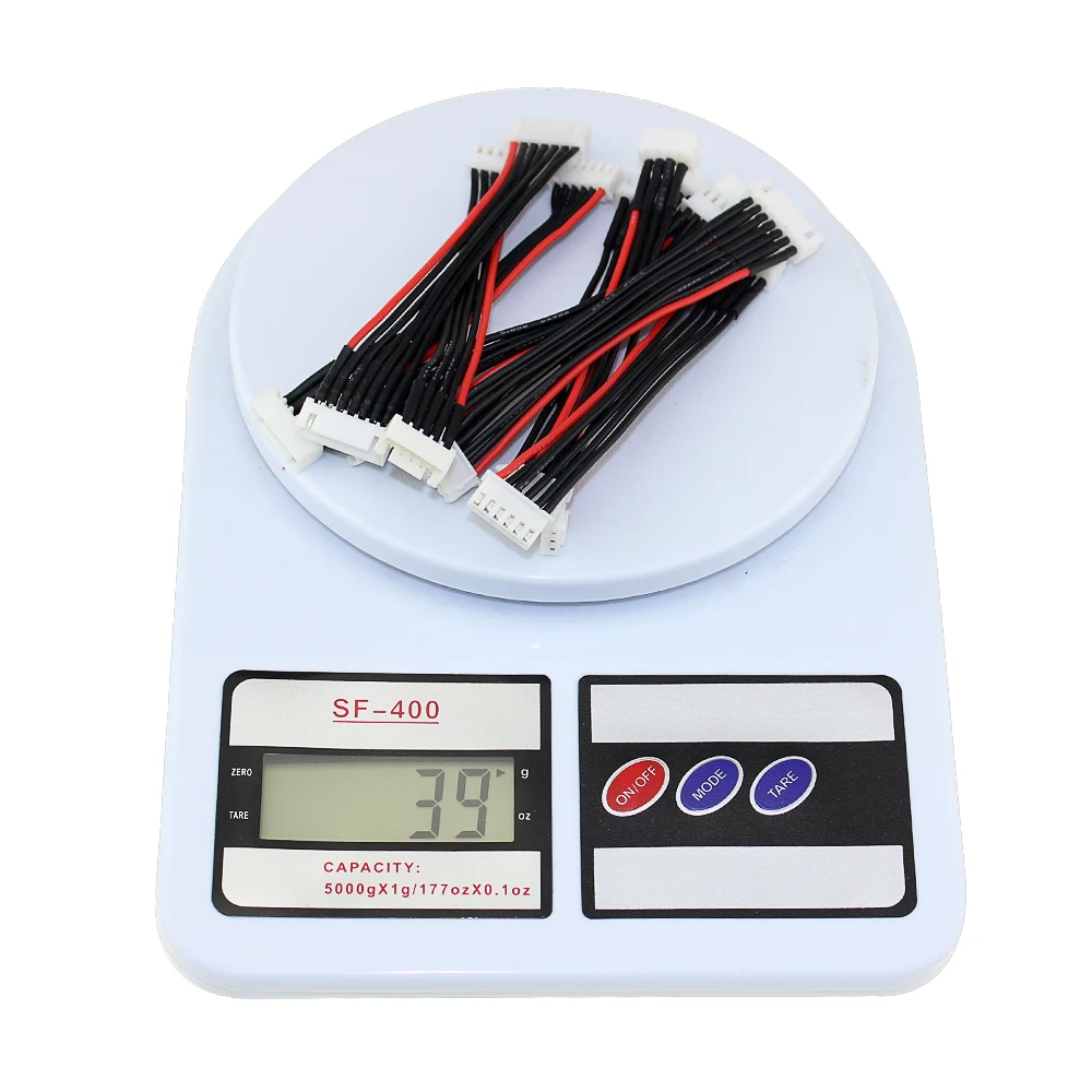 10pcs RC FPV Battery Balance Head Extension Line Cable 2S -7.4V / 3S-11.1V / 4S-14.8V /5S-18.5V / 6S-22.2V for Lipo Battery