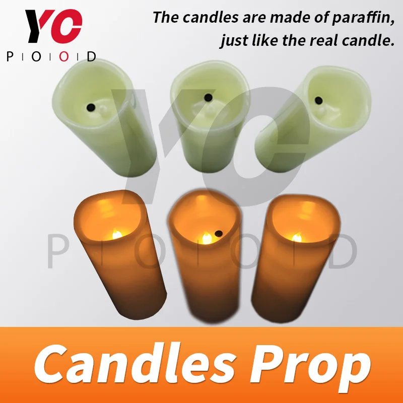 Candle Prop Escape Room Puzzle game blow candles on or out in or no orders to release blow candles to unlock YOPOOD