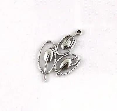 FREE SHIPPING 300PCS Tibetan silver Tri-petal Charm A13797