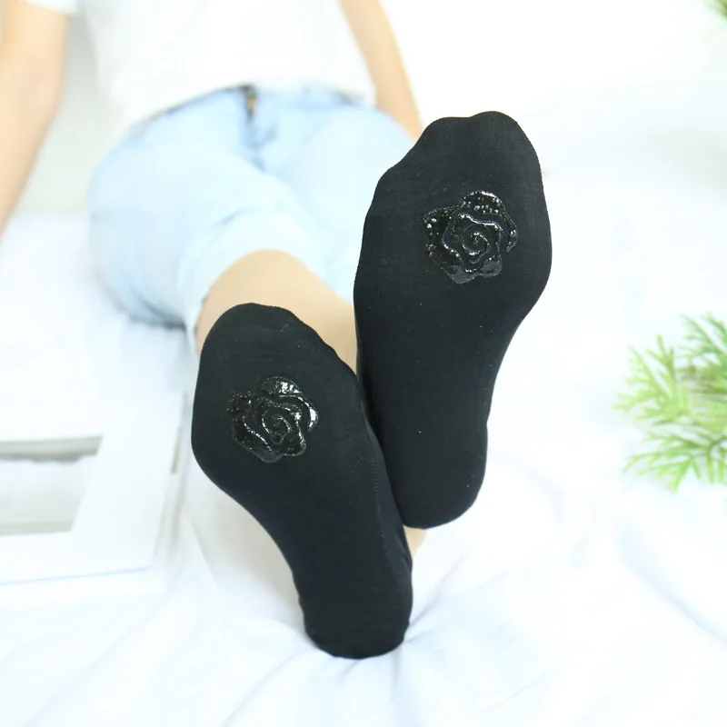 10pcs 5pair Summer Socks Slippers for Women Boat Socks No Show Socks Non-slip Low Cut Shoe Liner Woman Sock Chaussette Femme image 3