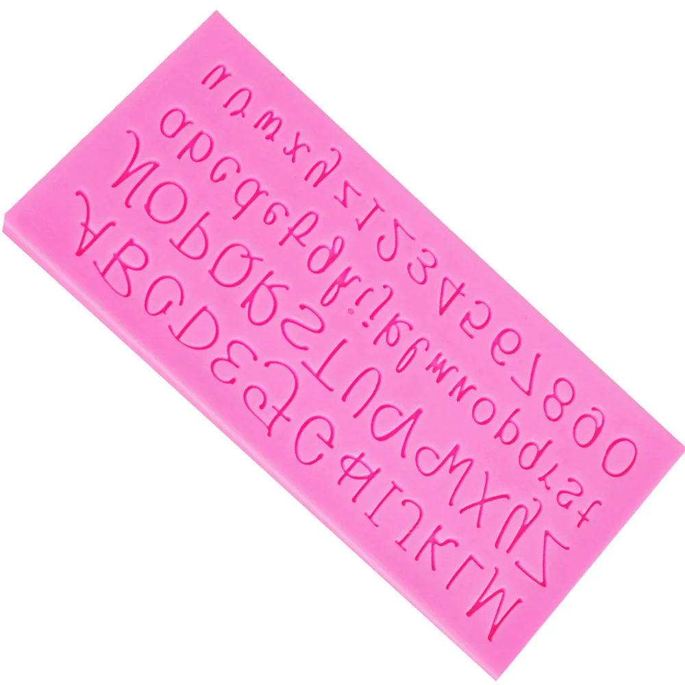 Sophronia M420 1 pcs Russian Alphabet Cake Decorating Silicone Cake Moulds Gumpaste Chocolate Baking Candy Pastry Molds