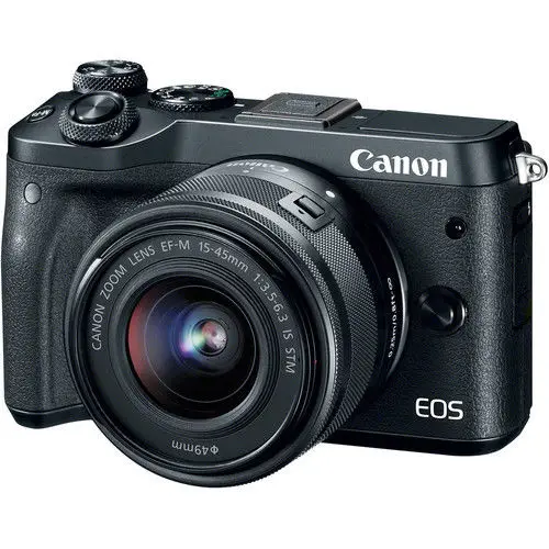 Canon M6 Digital Camera EF-M15-45 IS STM Lens Kit For Canon EOS M6  Mirrorless Digital Camera