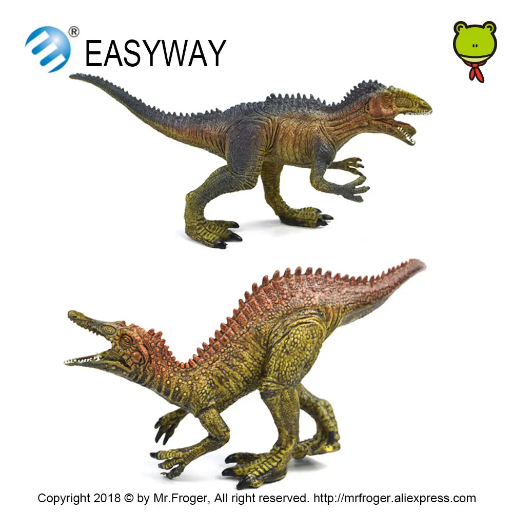 EASYWAY-실제 공룡 액션 피규어 세트, 쥬라기 공룡 플라스틱 동물 모델, 저렴한 장난감, 어린이 선물, 교육 DIY