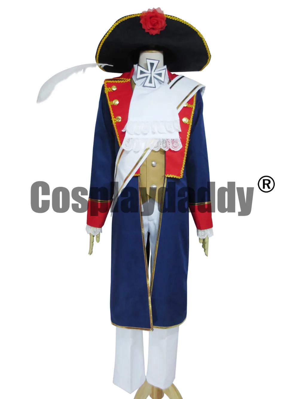 

Axis Powers Hetalia Prussia Halloween Uniform Set With Hat Cosplay Costume