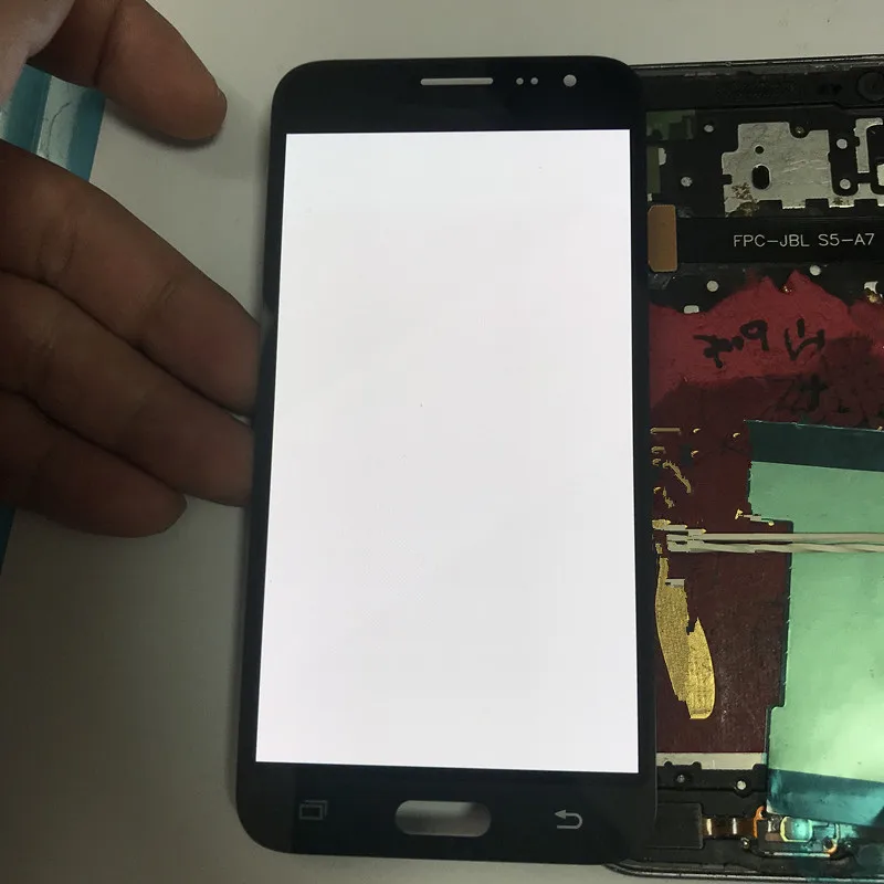 Tela super amoled do lcd para samsung galaxy j3 2016 j320 j320f, conjunto do digitalizador do tela táctil