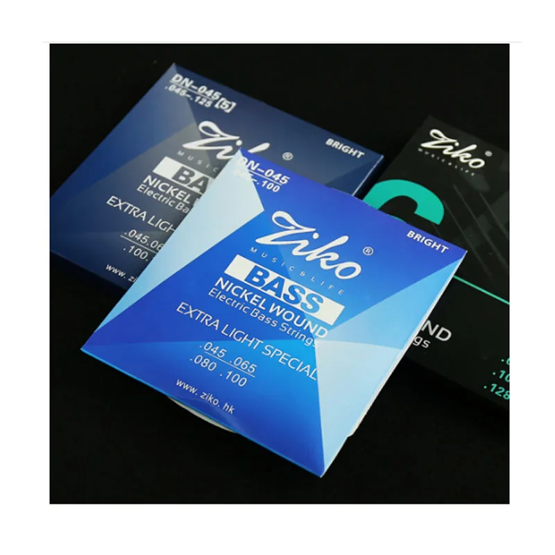 ZIKO Electric Bass Strings DN 045 Steel Core Nickel-plated Winding Suitable for 4 / 5 / 6-string Bass Guitar Accessories