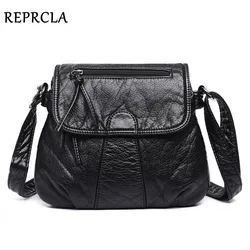 REPRCLA Brand Designer Women Messenger Bags Crossbody Soft PU Leather Shoulder Bag High Quality Fashion Women Bags Handbags