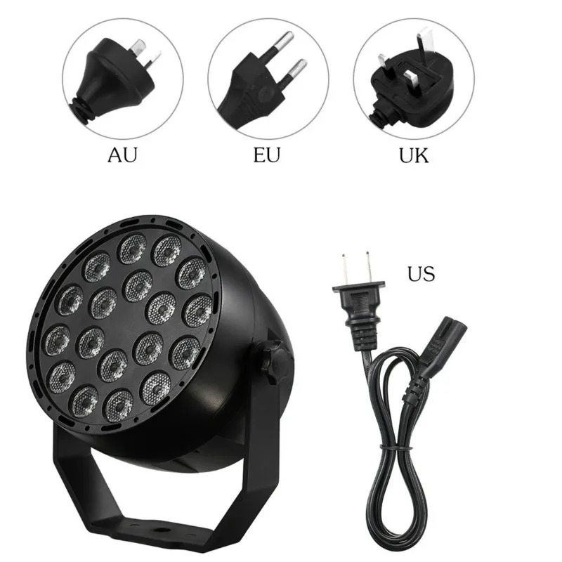 UV Light Par LED Blacklight Party Disco Violet Projector Dmx Sound Strobe Stage Lighting Effect Remote Control 18/36/54 LED Lamp