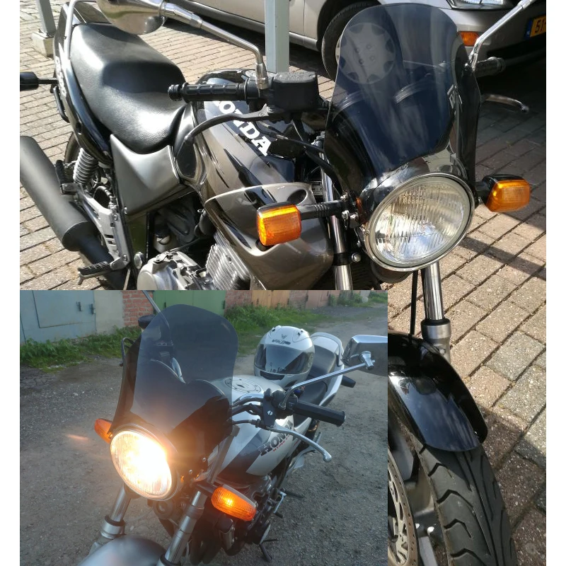 Parabrisas de motocicleta para Honda CB400 SF CB600 CB250 CB 250 400 600 750 900 919 1000 1300 1100SF 400SF