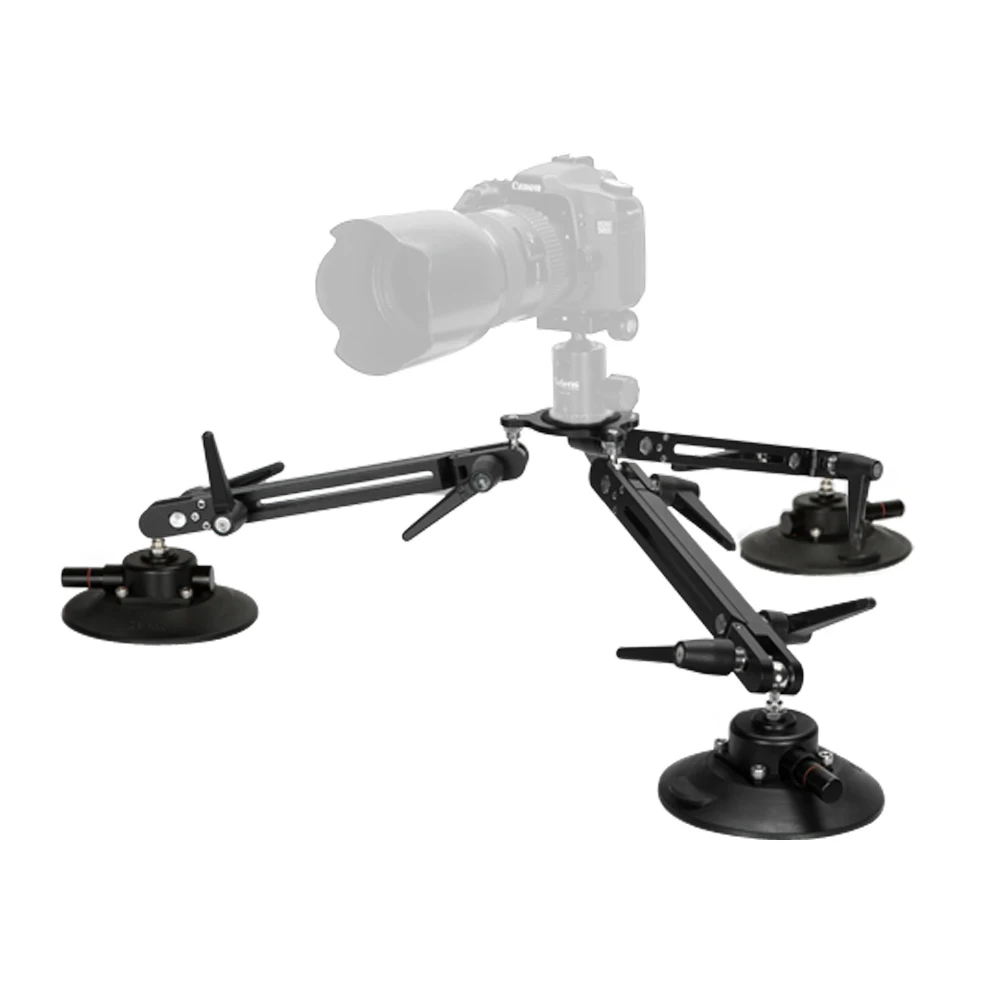 Selens SK-1 Kaikoura Heavy Duty Suction Video Tripod DSLR Camcorder Support Stabilizer Rig Filming Gear Solid Aluminum Alloy