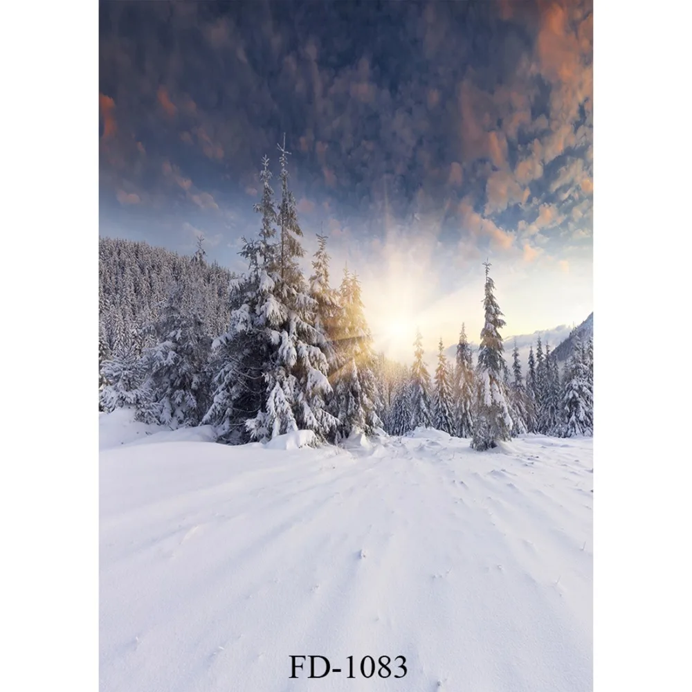 Snowy Woods Sunlight Photography Backdrop for Photograph Accessories Photo Background Children kids Baby Photophone