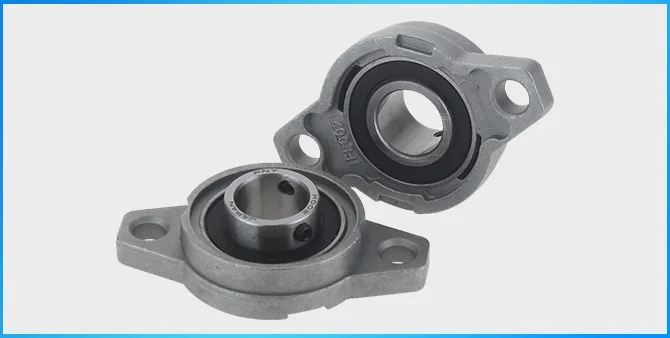 100pcs/lot KFL001 FL001 12mm zinc alloy bearing units pillow block bearings 12  flange block bearing bracket for CNC router