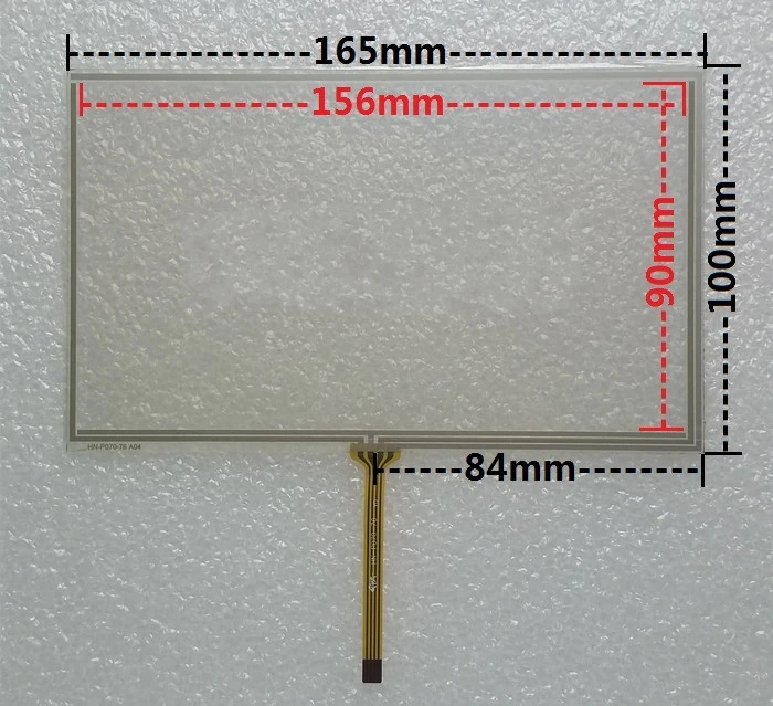 

Оригинальная 7 дюймовая автомобильная DVD-навигационная GPS-панель с сенсорным экраном 165*100, 165 мм * 100 мм