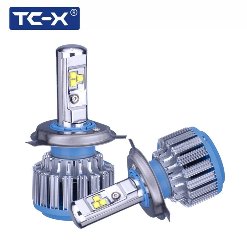 TC-X 2 Bulbs/Set LED Car Light H4 Hi lo beam led headlight bulbs H7 H1 H11 9006 9005 H27/880 Auto Bulb Headlamp 6000K Light