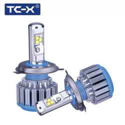 TC-X 2 Bulbs/Set LED Car Light H4 Hi lo beam led headlight bulbs H7 H1 H11 9006 9005 H27/880 Auto Bulb Headlamp 6000K Light