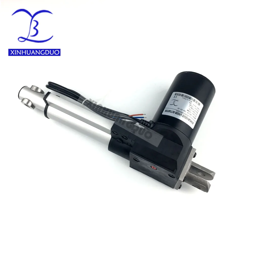 12V/24V 100mm /4inch micro linear actuator electric linear actuator thrust 5000N / 500KG / 1100LBS TV lift  dc motor